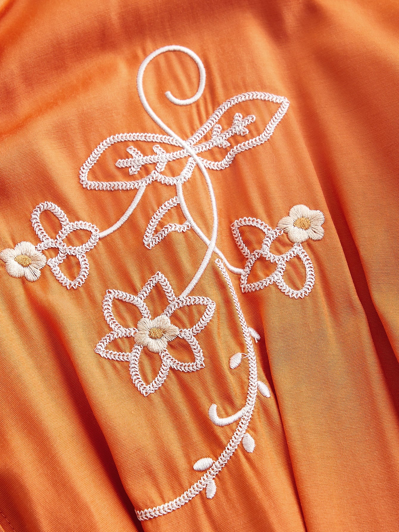 Women's , Spring/Summer Business Casual Embroidered Collar Waist Cinched Half Sleeve Shirt Dress