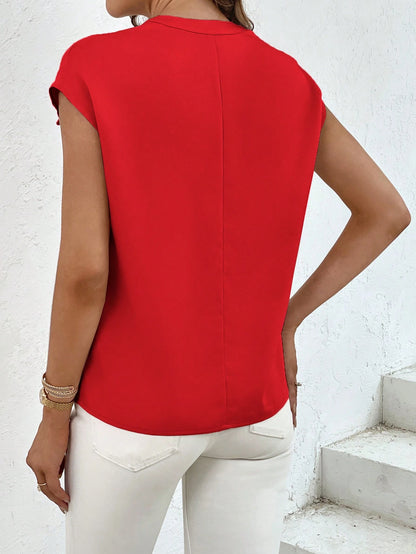 Women's  Flap Pocket Batwing Sleeve Shirt.