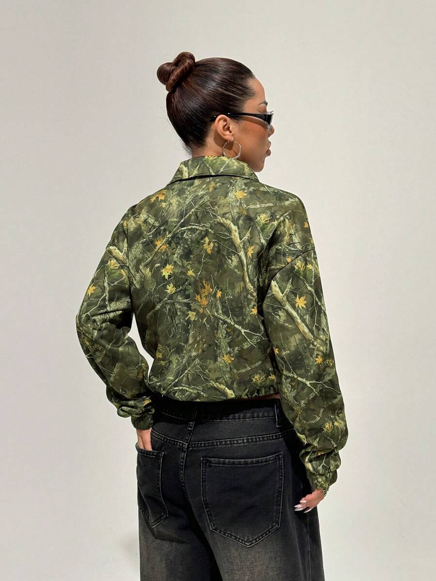 Women's Kangaroo Pocket Drop Shoulder Half Zip Up Thermal Pullover