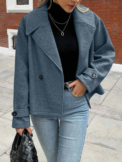 Women's Front Button Long Sleeve Casual Jacket