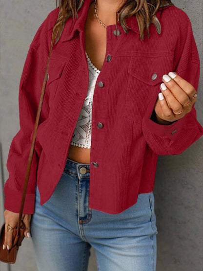 Women Casual Solid Color All-Match Jacket