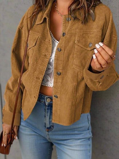 Women Casual Solid Color All-Match Jacket