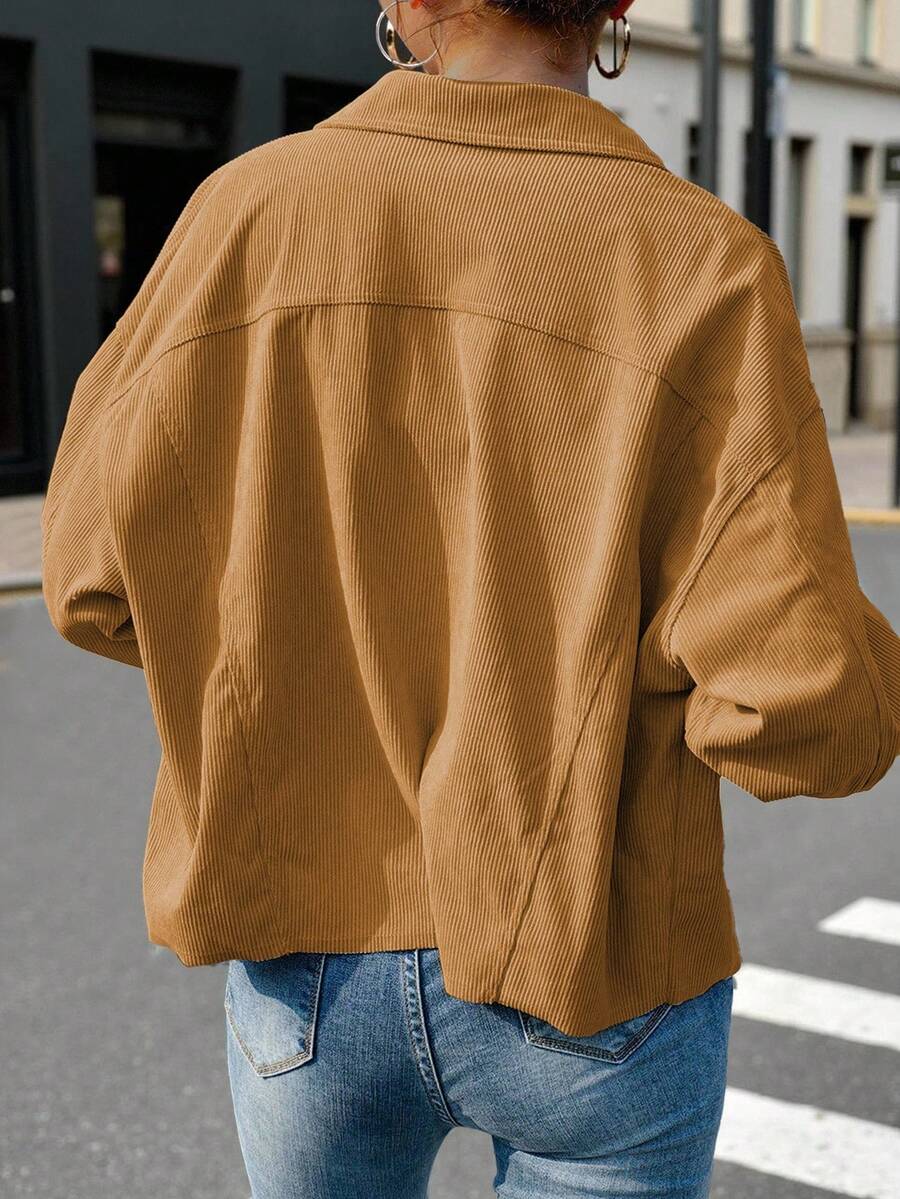 Women Casual Solid Color All-Match Jacket