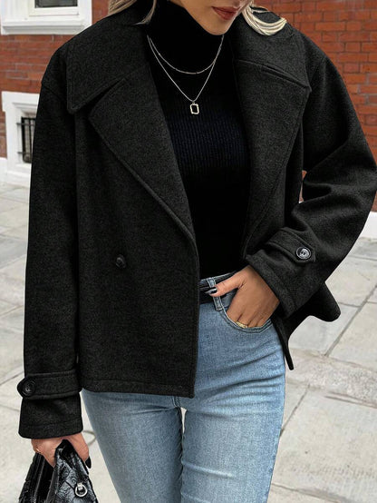 Women's Front Button Long Sleeve Casual Jacket