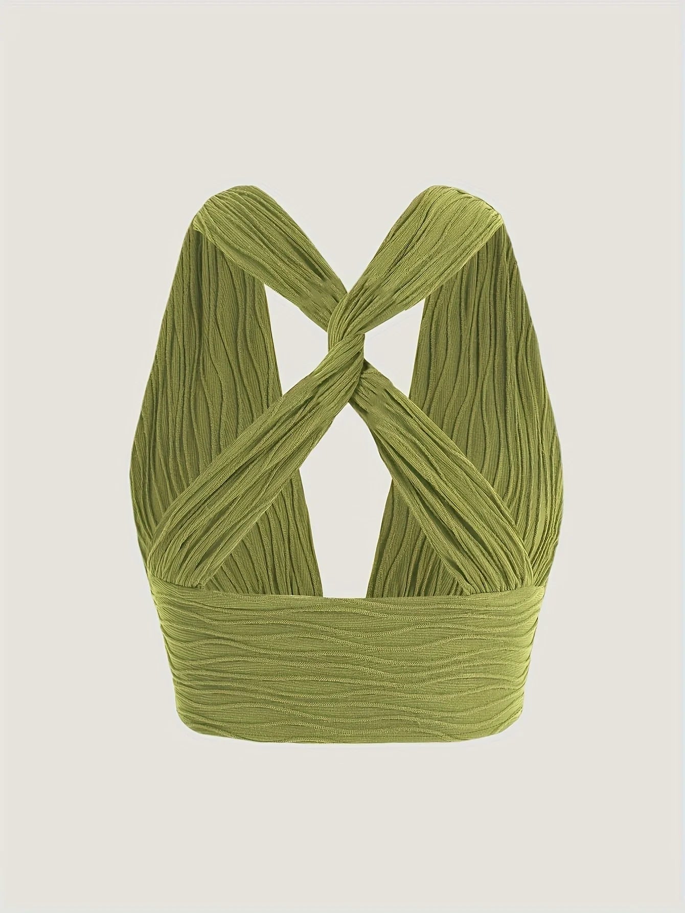 Sexy Halter Tops Women Y2K Fashion Sexy Knitted V Neck Sleeveless Backless Corset Top Crop Cami Tank Top Beachwear Sport Summer