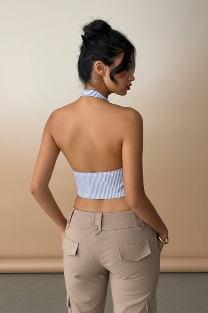 Women's Casual Summer Striped Split Vest